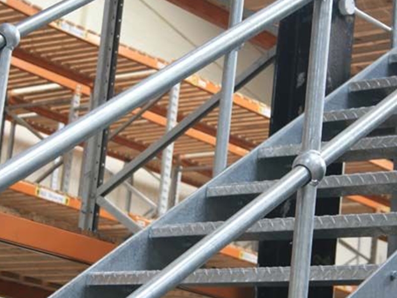 Galvan Steel Stair Handrail & Railin